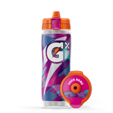Gx Patterned Water Bottle - Clear - Glitched Berry