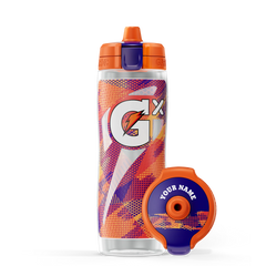 Gx Patterned Water Bottle - Clear - Glitched Berry