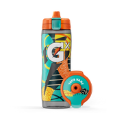Gx Patterned Water Bottle - Shadow - Green