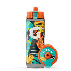Gx Patterned Water Bottle - Shadow - Green