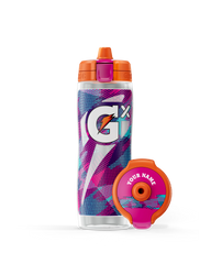 Gx Patterned Water Bottle - Clear - Glitched Berry