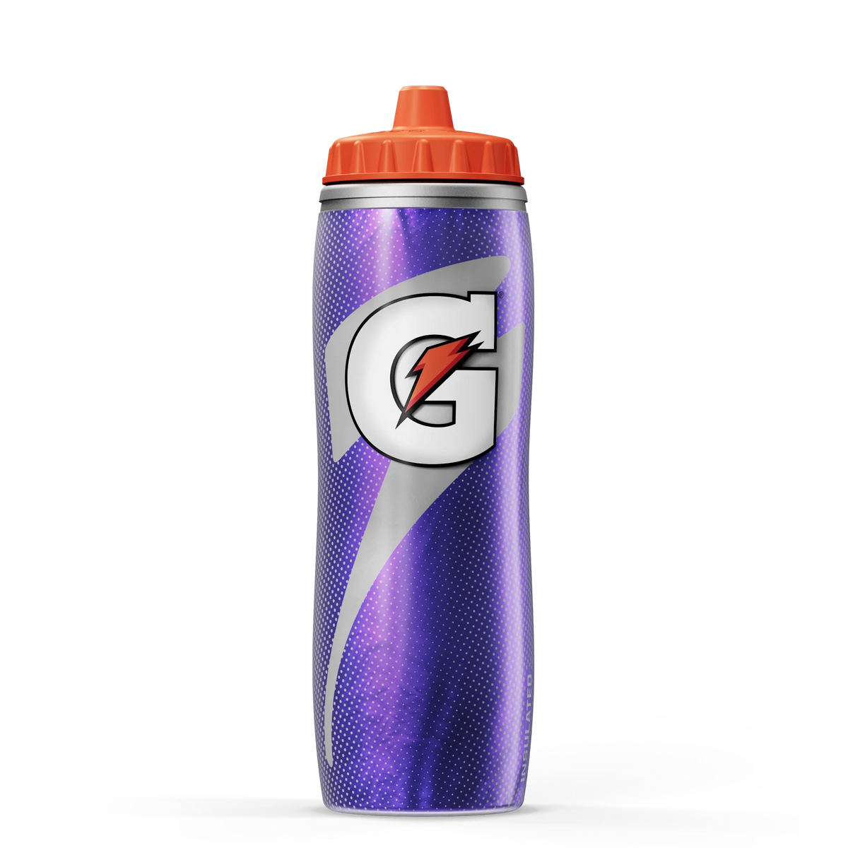 Insulated Squeeze Water Bottle - Purple
