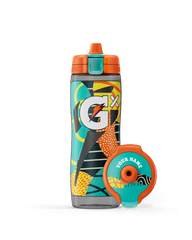 Gx Patterned Water Bottle - Shadow - Green