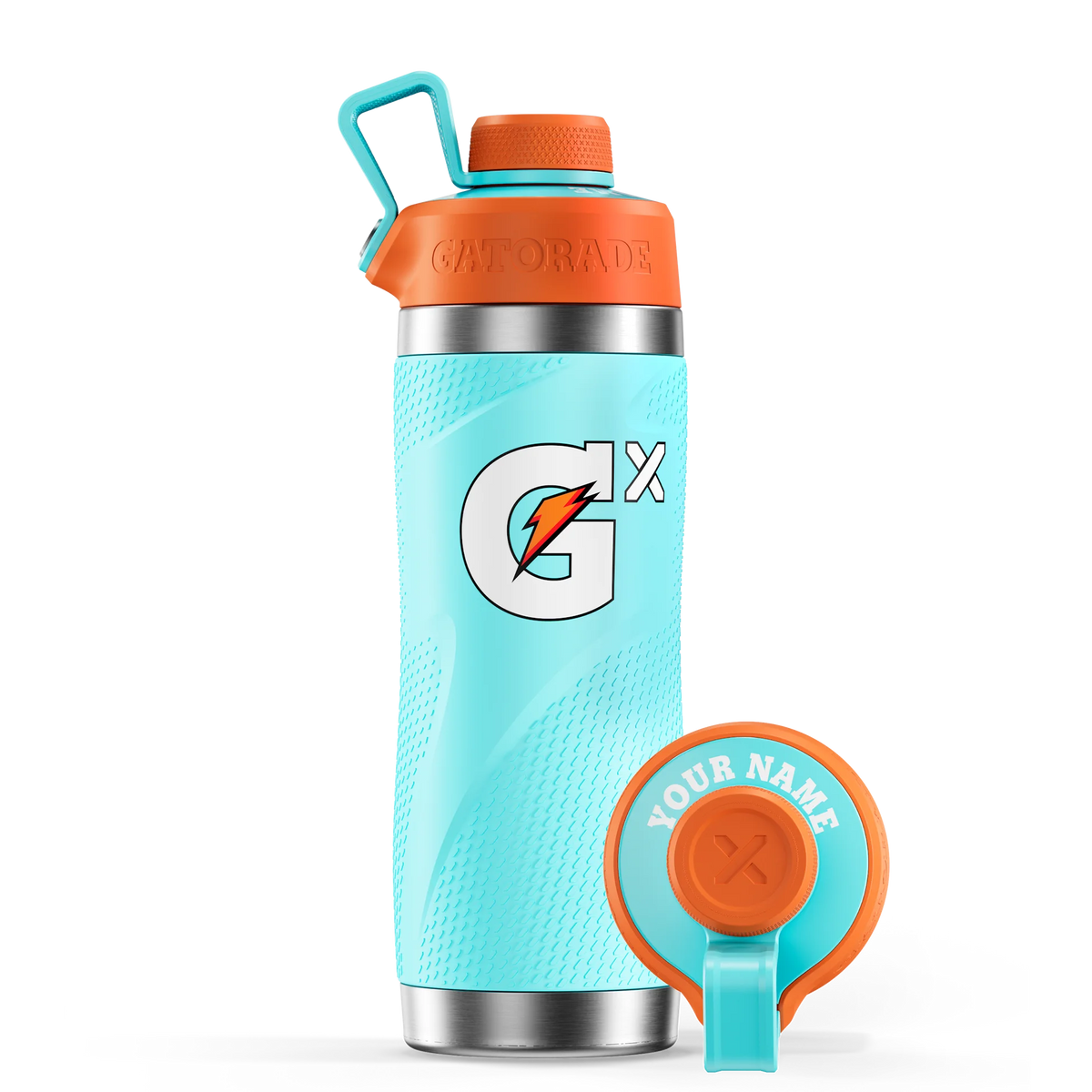Gx Stainless Steel Bottle - Neon Blue